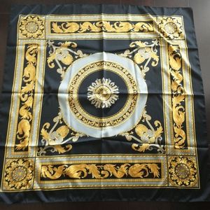 Vintage Italian Scarf Black